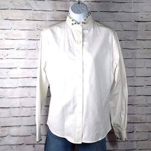 Silver River Stud Embellished Cotton Western Shirt